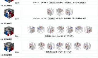 魔方怎么拼六面口诀